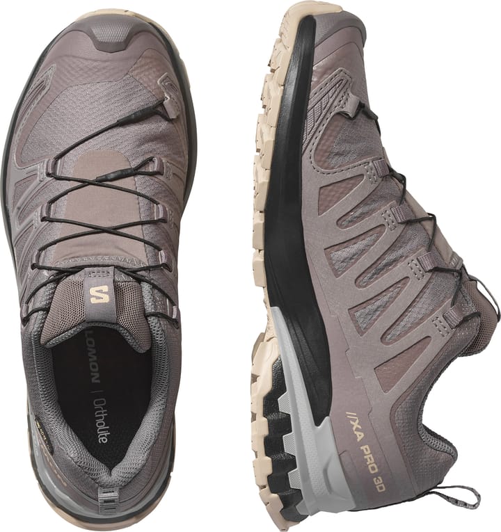 国内配送 SALOMON W XA PRO 3D V9 GTX PLUM KITTEN/BLACK Salomon Women's XA Pro 3D V9 GORE-TEX Plum Kitten/black/gull
